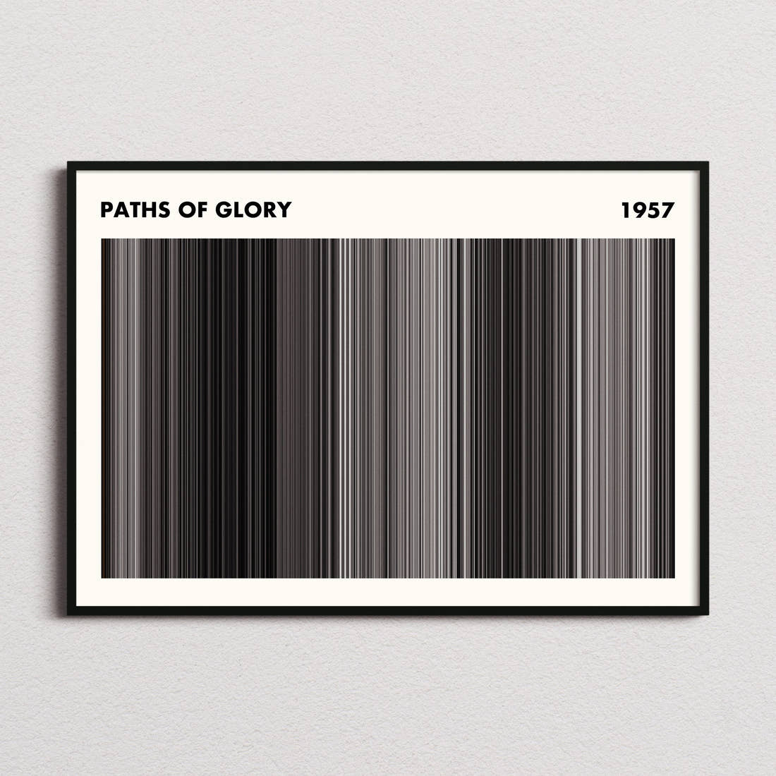 Paths of Glory Movie Barcode Poster - Simplified