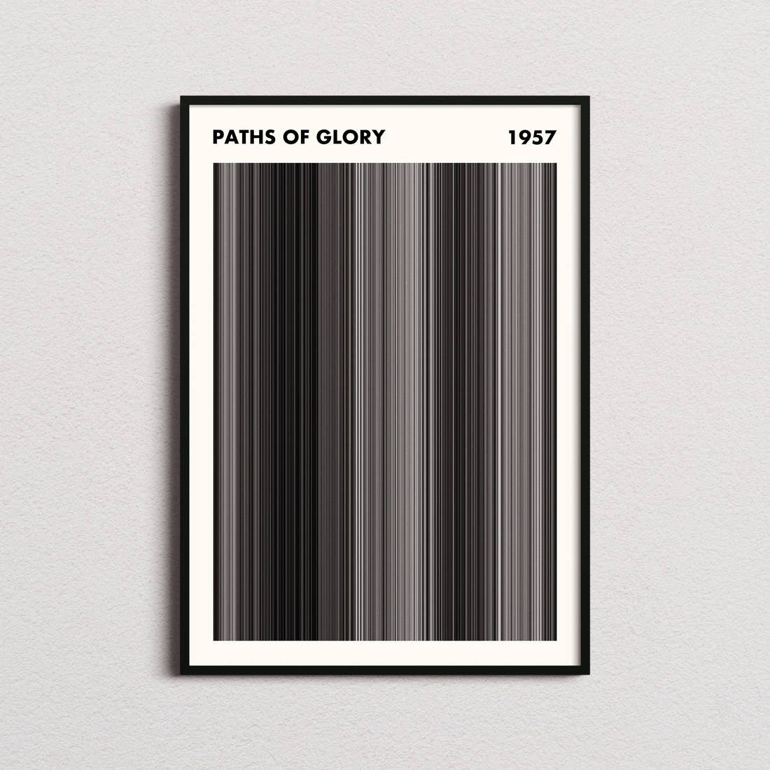 Paths of Glory Movie Barcode Poster - Simplified