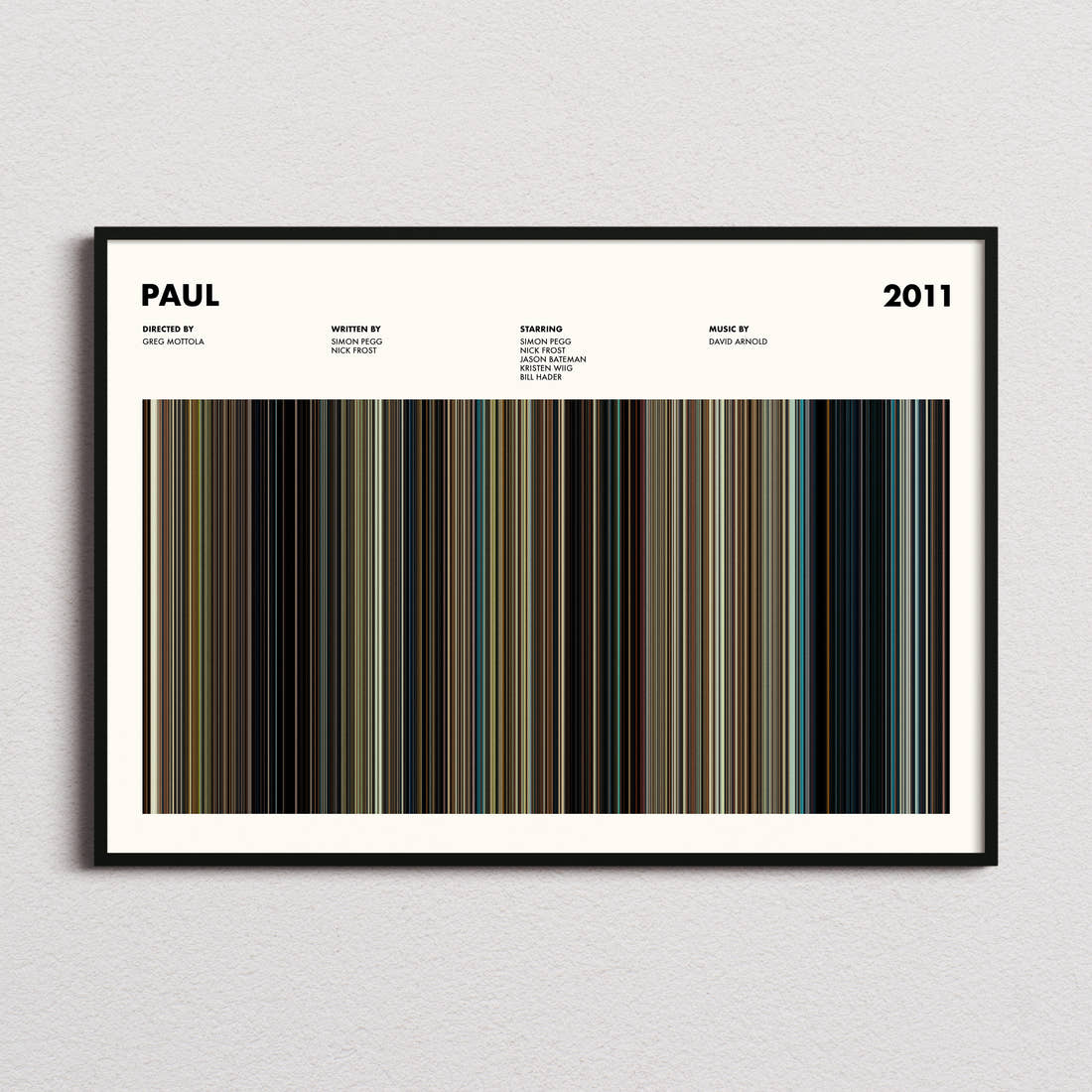 Paul Movie Barcode Poster
