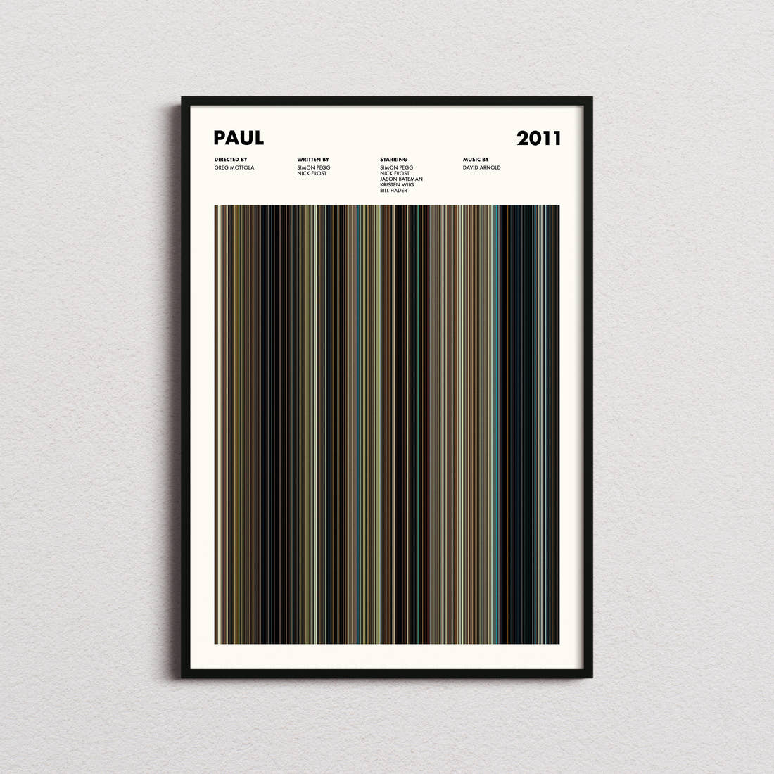 Paul Movie Barcode Poster