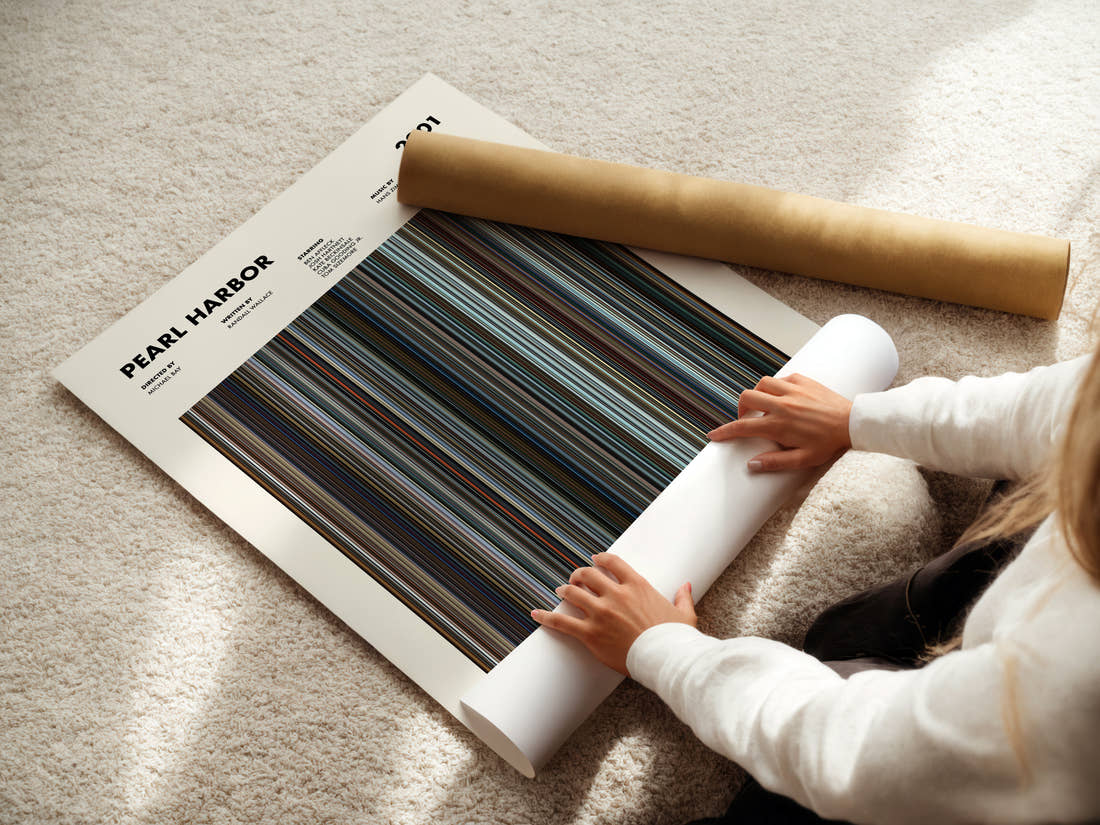 Pearl Harbor Movie Barcode Poster