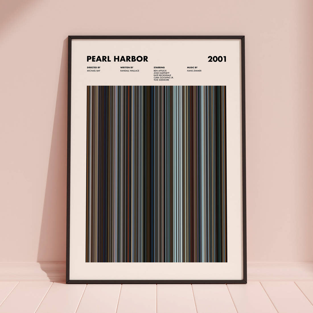 Pearl Harbor Movie Barcode Poster