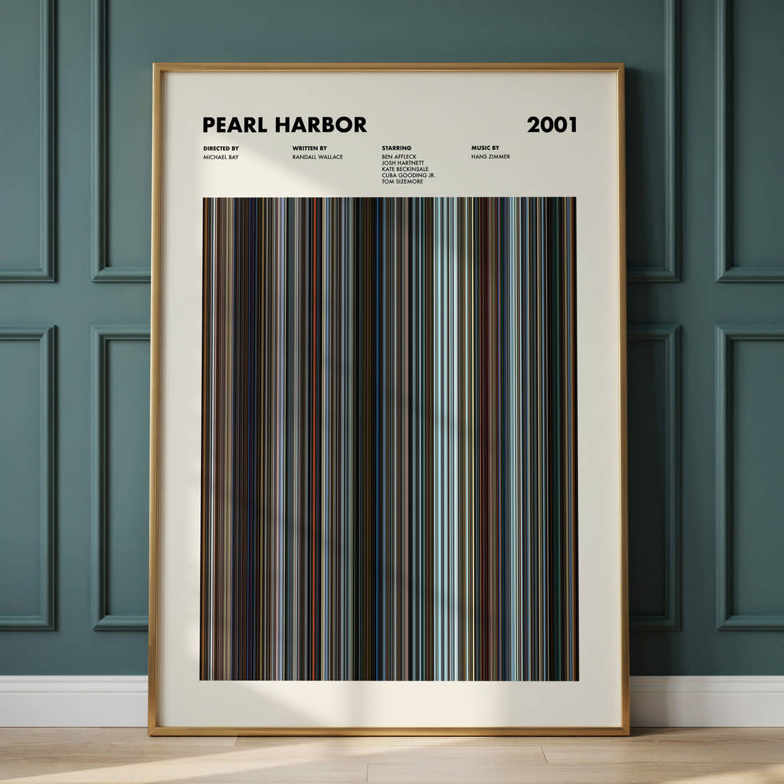 Pearl Harbor Movie Barcode Poster