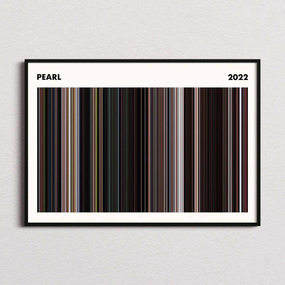 Pearl Movie Barcode Poster - Simplified