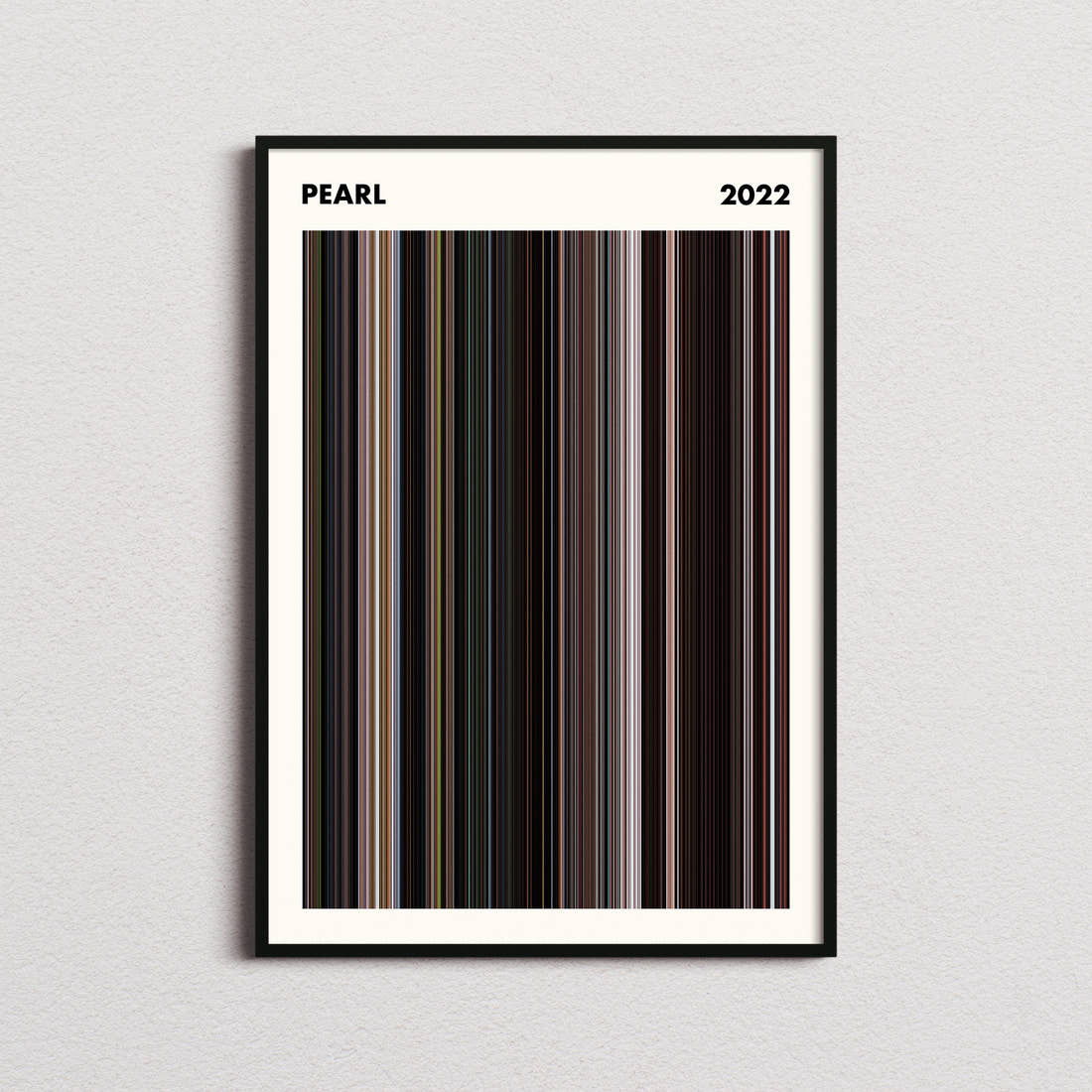 Pearl Movie Barcode Poster - Simplified