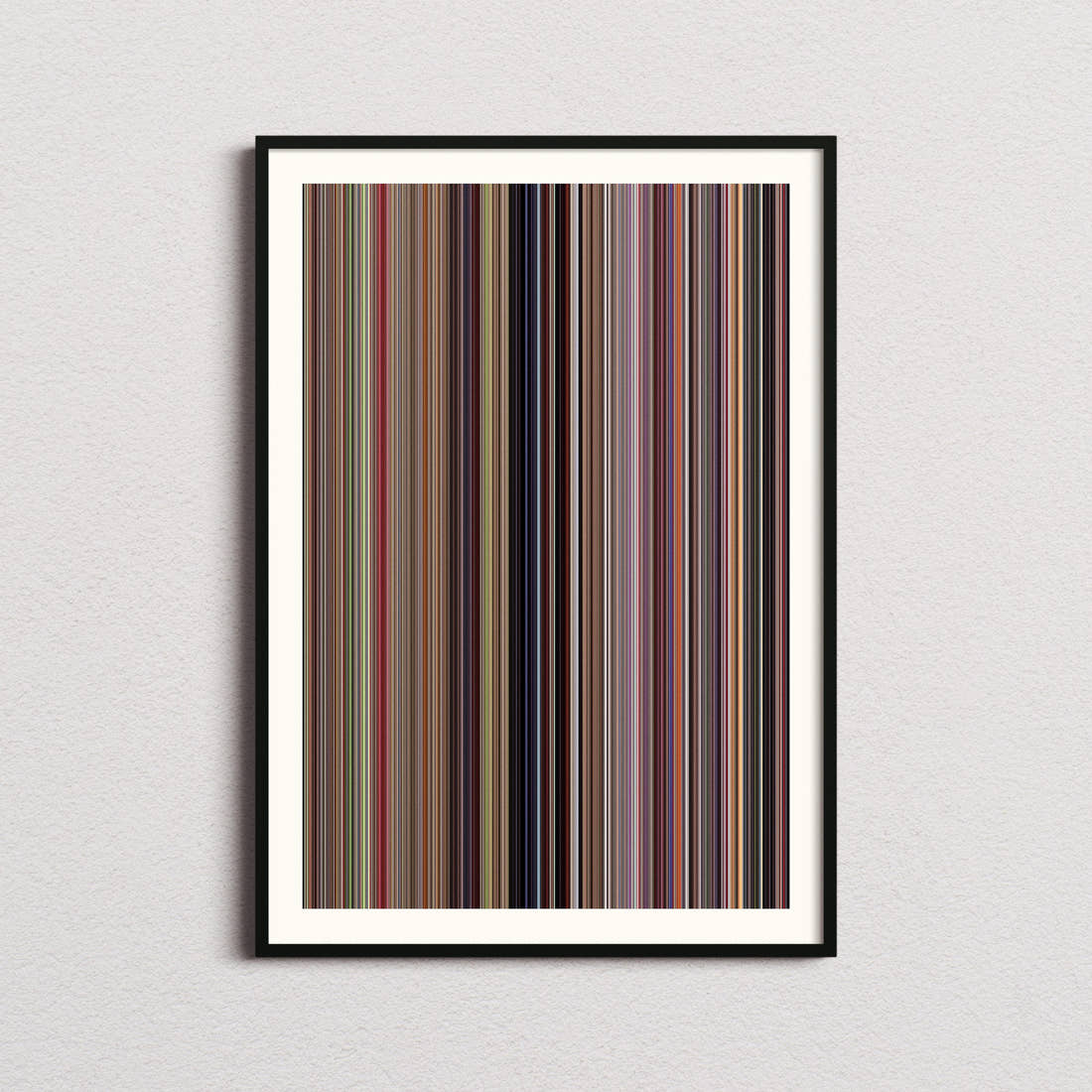 Pee-wee's Big Adventure Movie Barcode Poster - Barcode Only