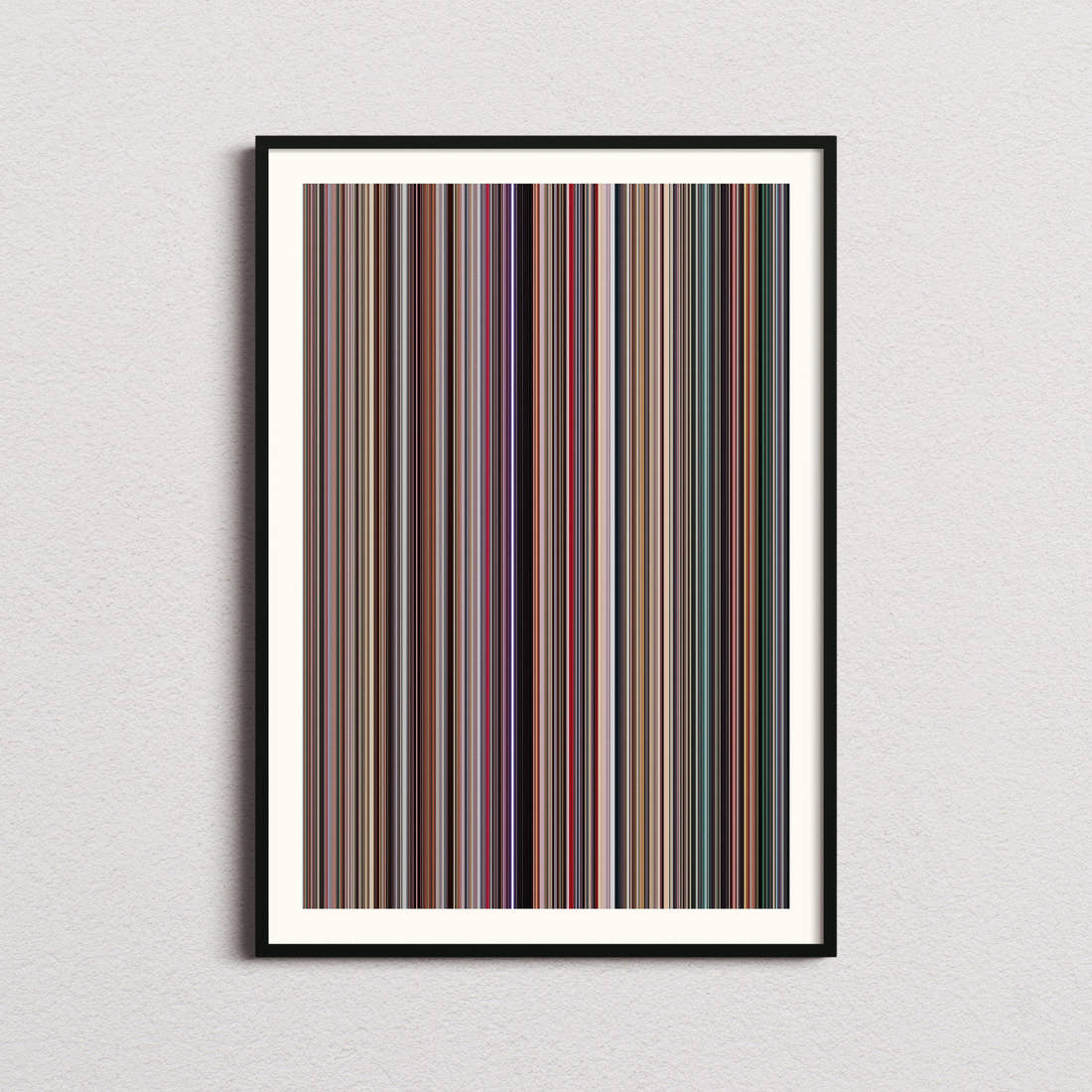 Perfect Blue Movie Barcode Poster - Barcode Only