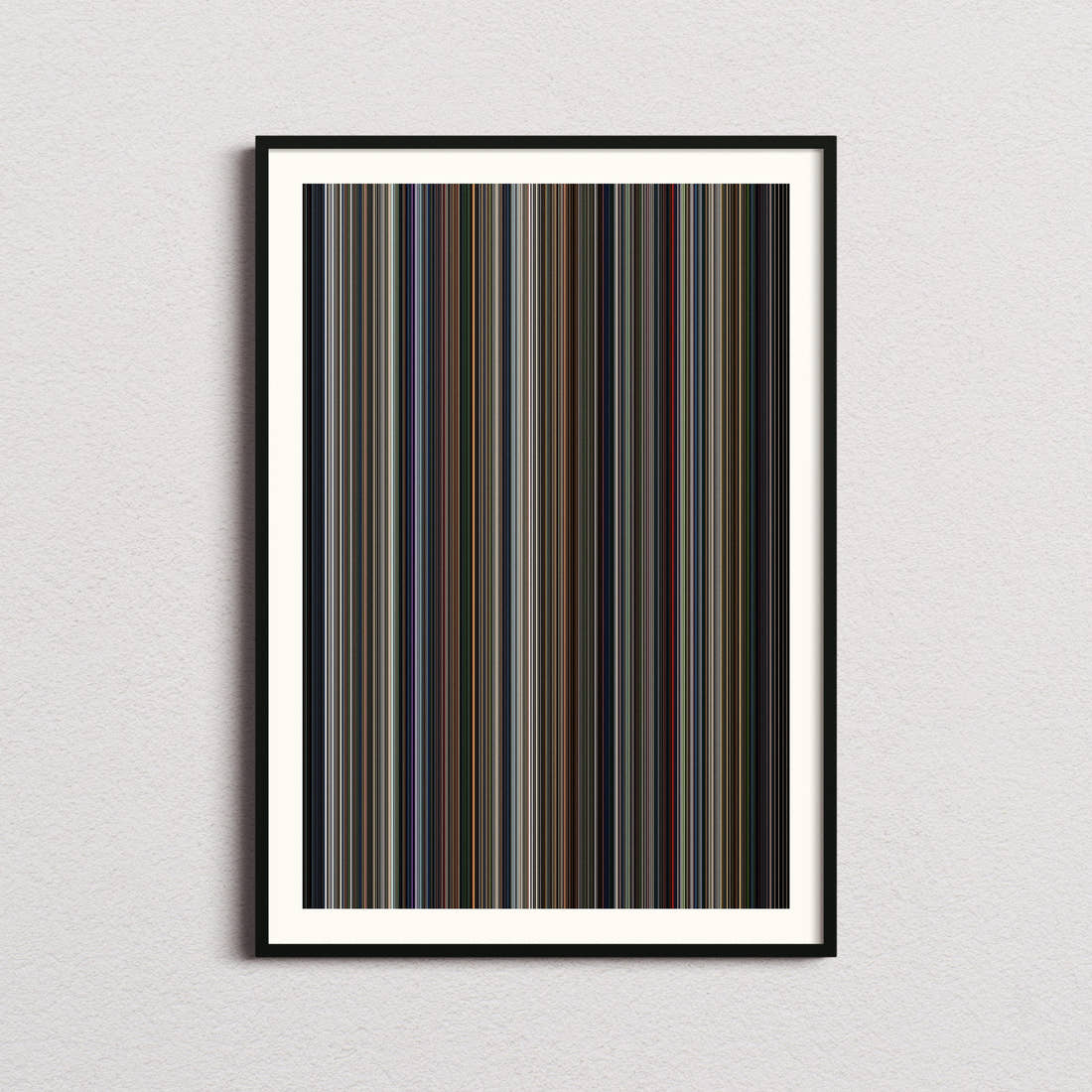 Perfect Days Movie Barcode Poster - Barcode Only