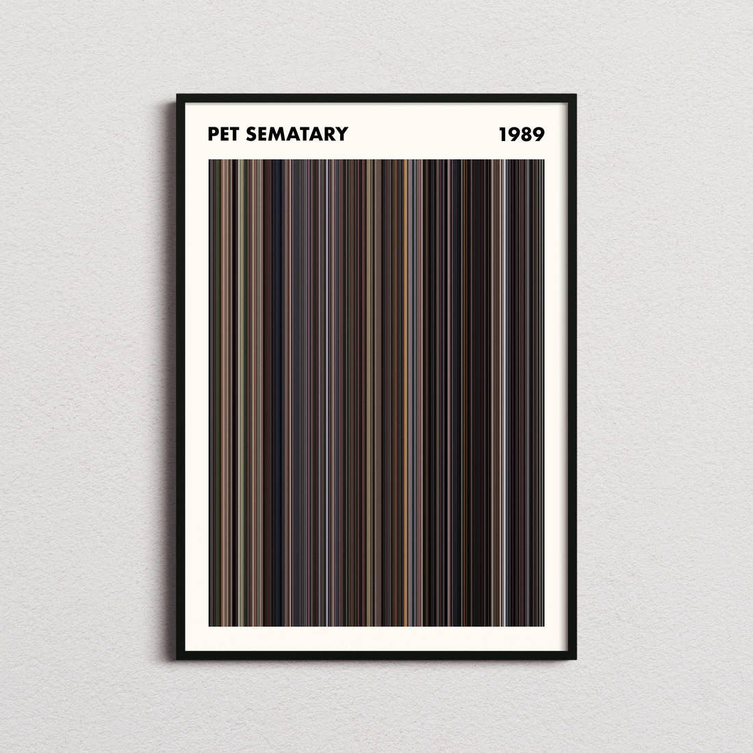 Pet Sematary Movie Barcode Poster - Simplified