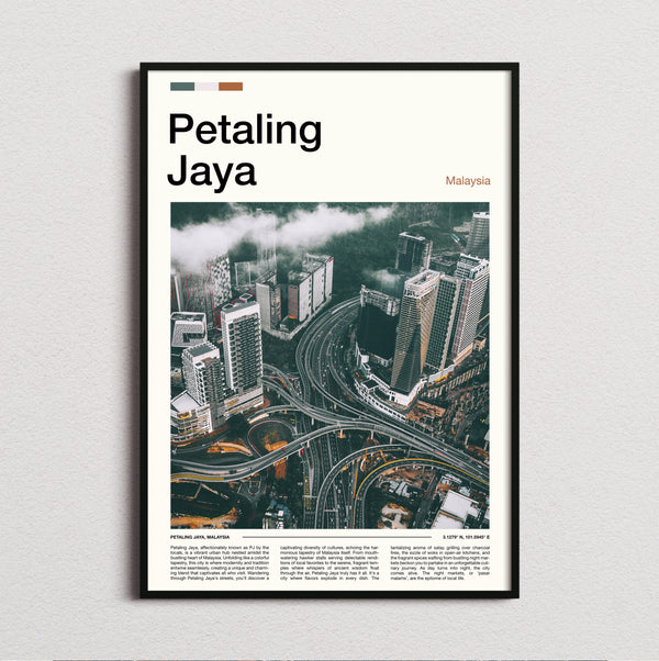 Petaling - Aerial View Of Interchange - Travel Print