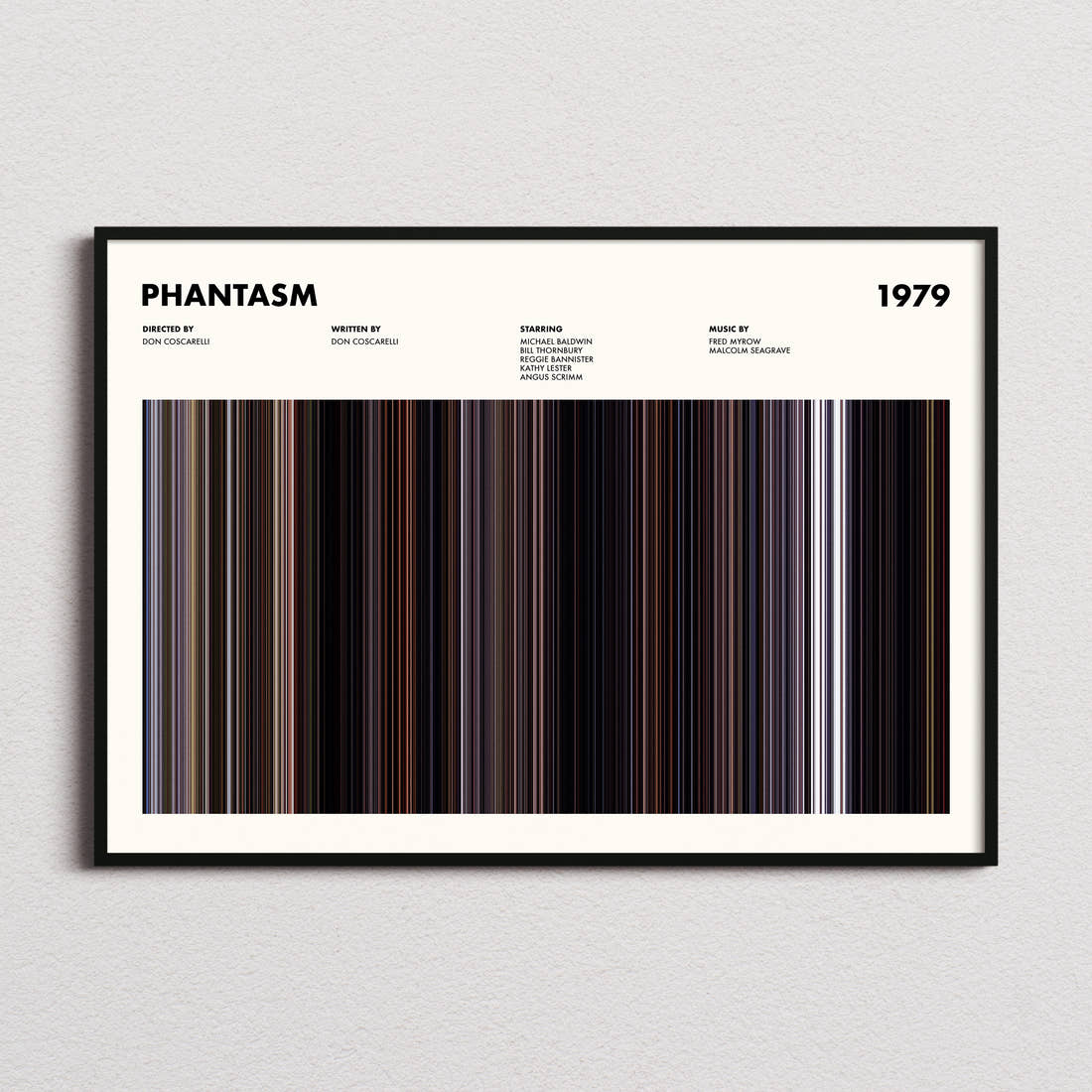 Phantasm Movie Barcode Poster