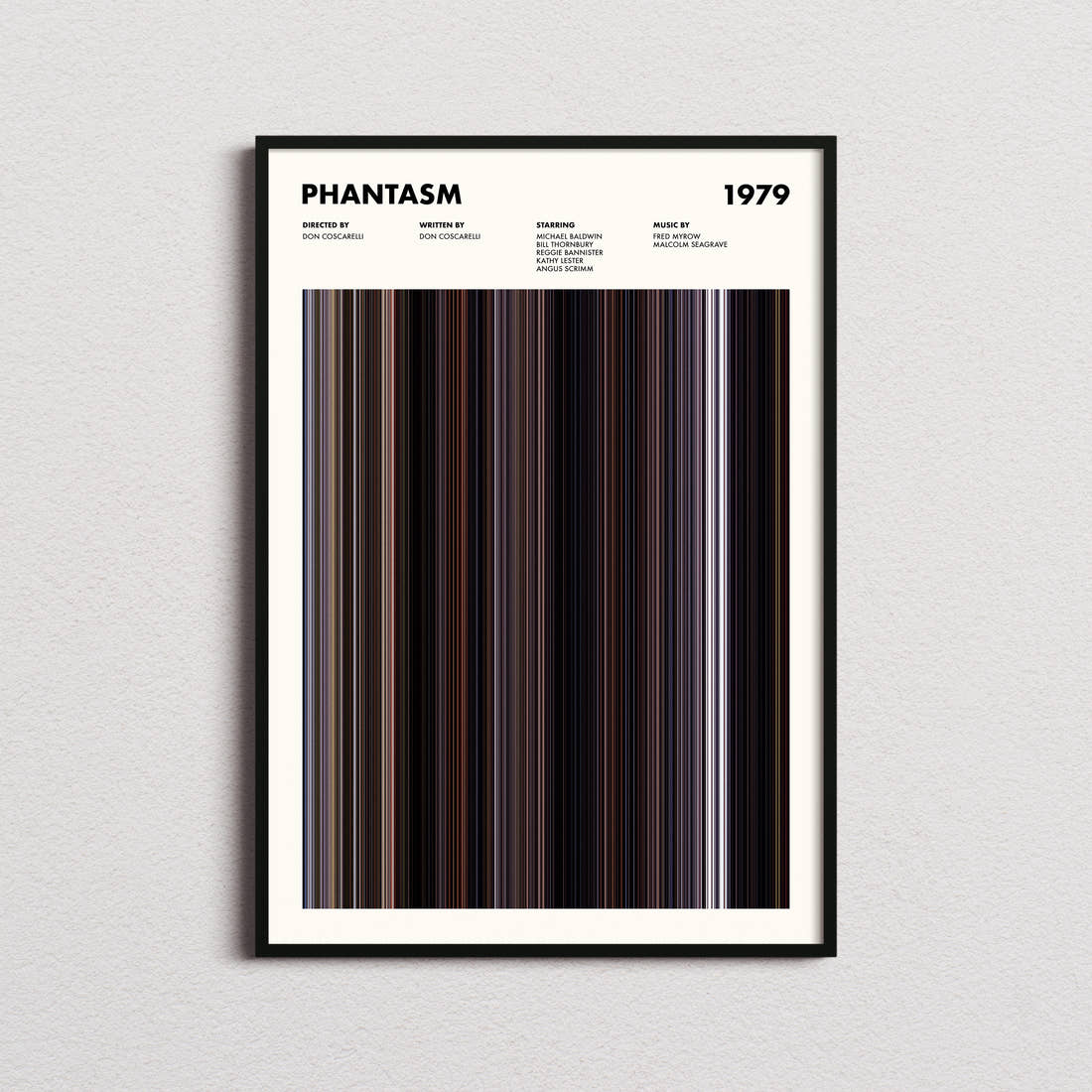 Phantasm Movie Barcode Poster