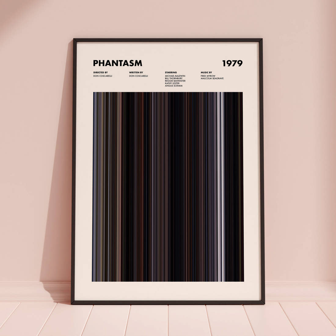 Phantasm Movie Barcode Poster