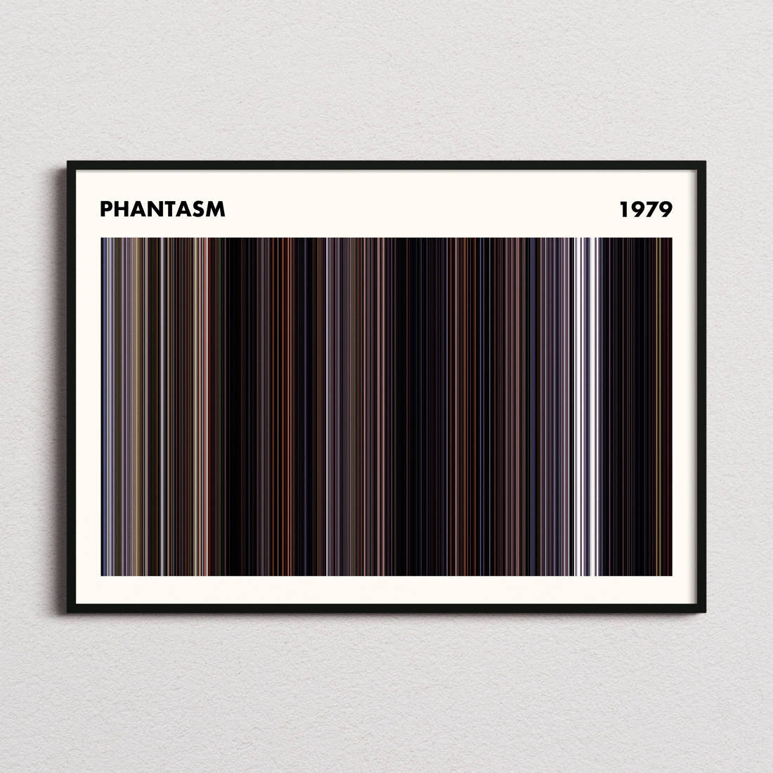 Phantasm Movie Barcode Poster - Simplified