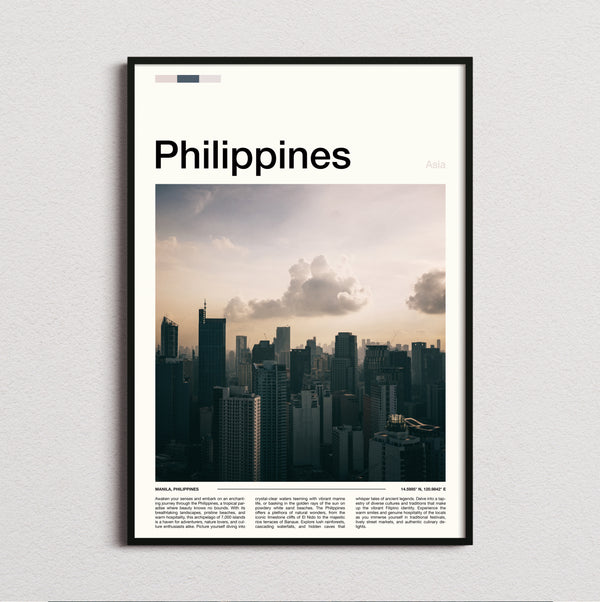 Philippines - Moody Skyline - Travel Print