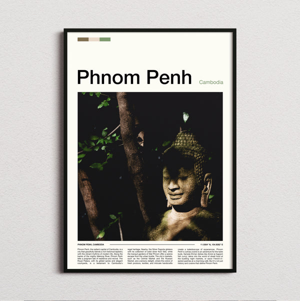 Phnom Penh - Buddha Statue - Travel Print