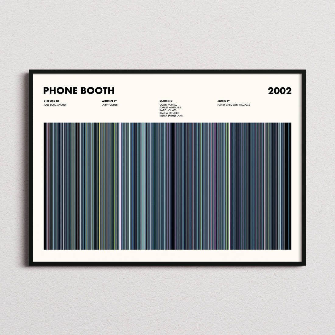 Phone Booth Movie Barcode Poster