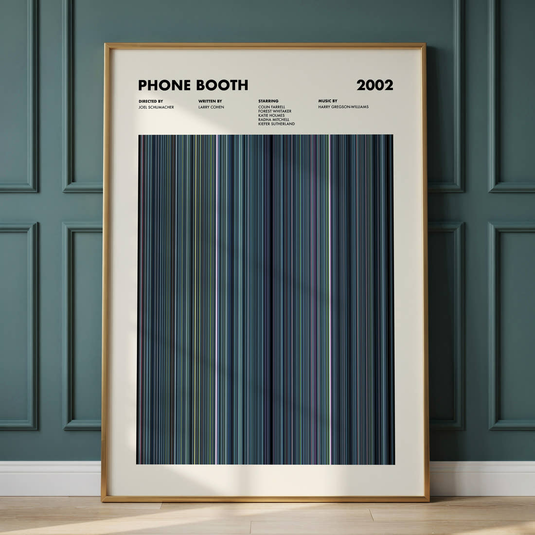Phone Booth Movie Barcode Poster