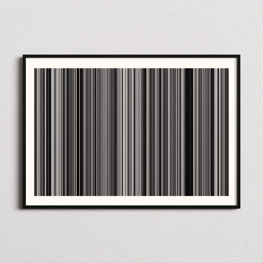 Pi Movie Barcode Poster - Barcode Only