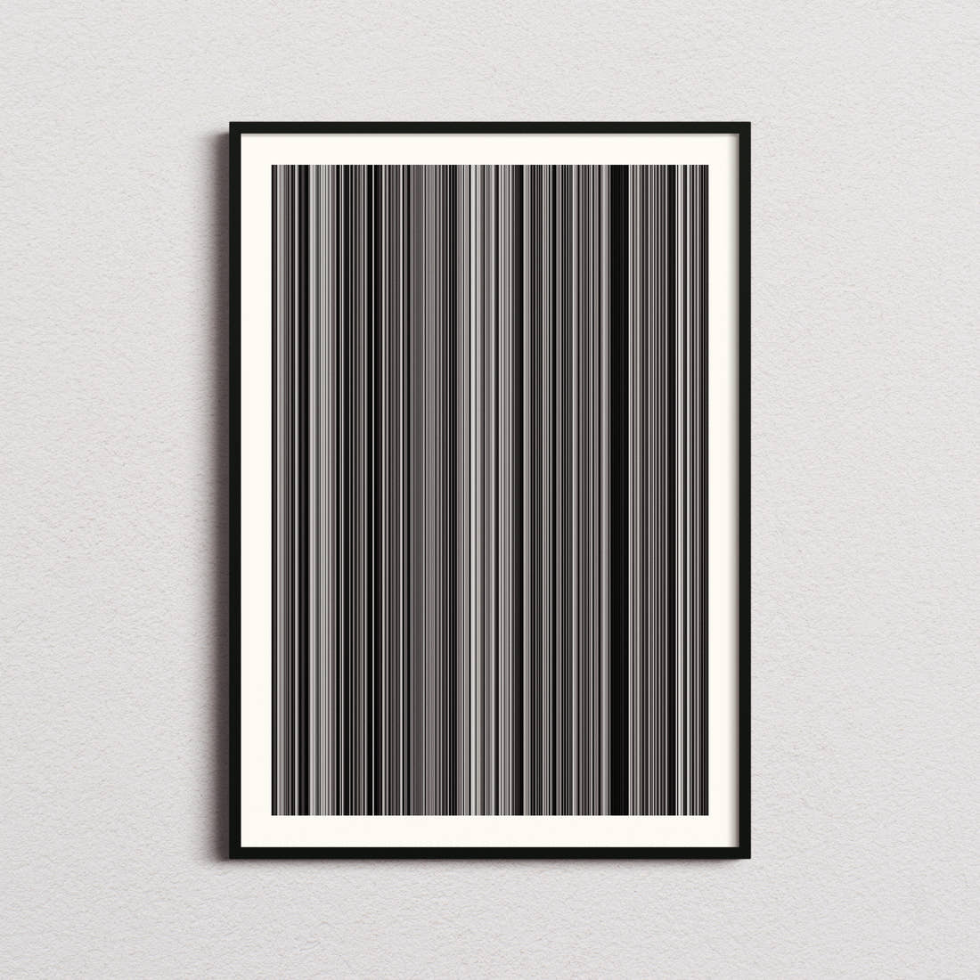 Pi Movie Barcode Poster - Barcode Only