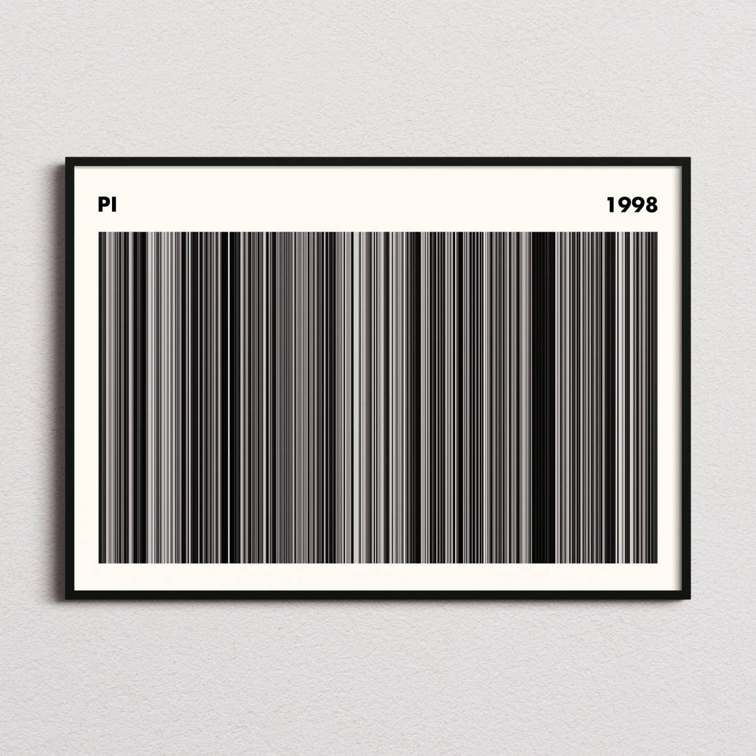Pi Movie Barcode Poster - Simplified