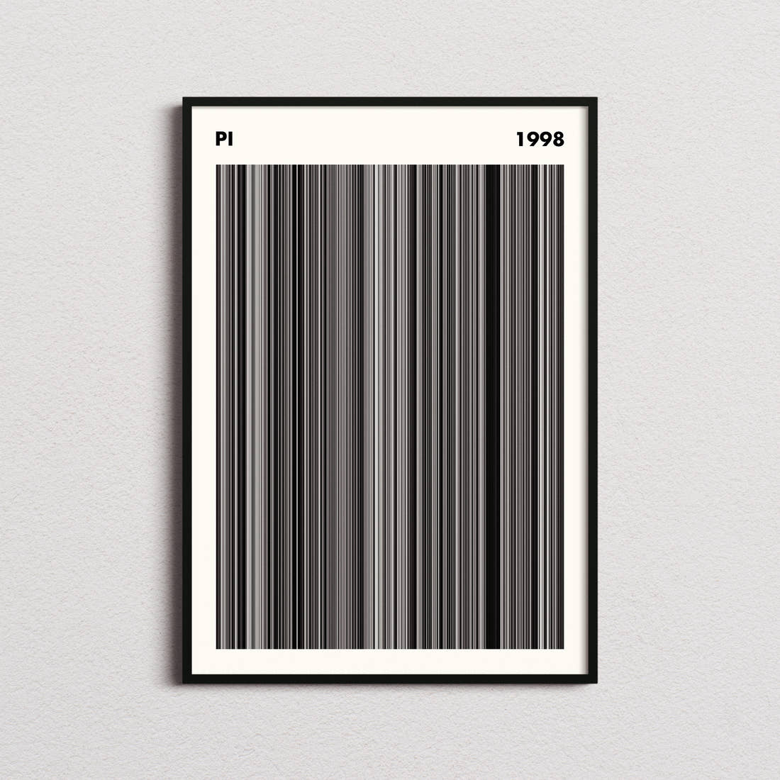 Pi Movie Barcode Poster - Simplified