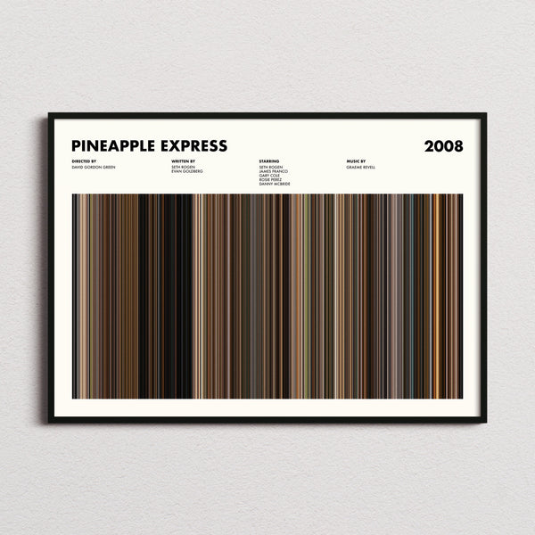 Pineapple Express Movie Barcode Poster