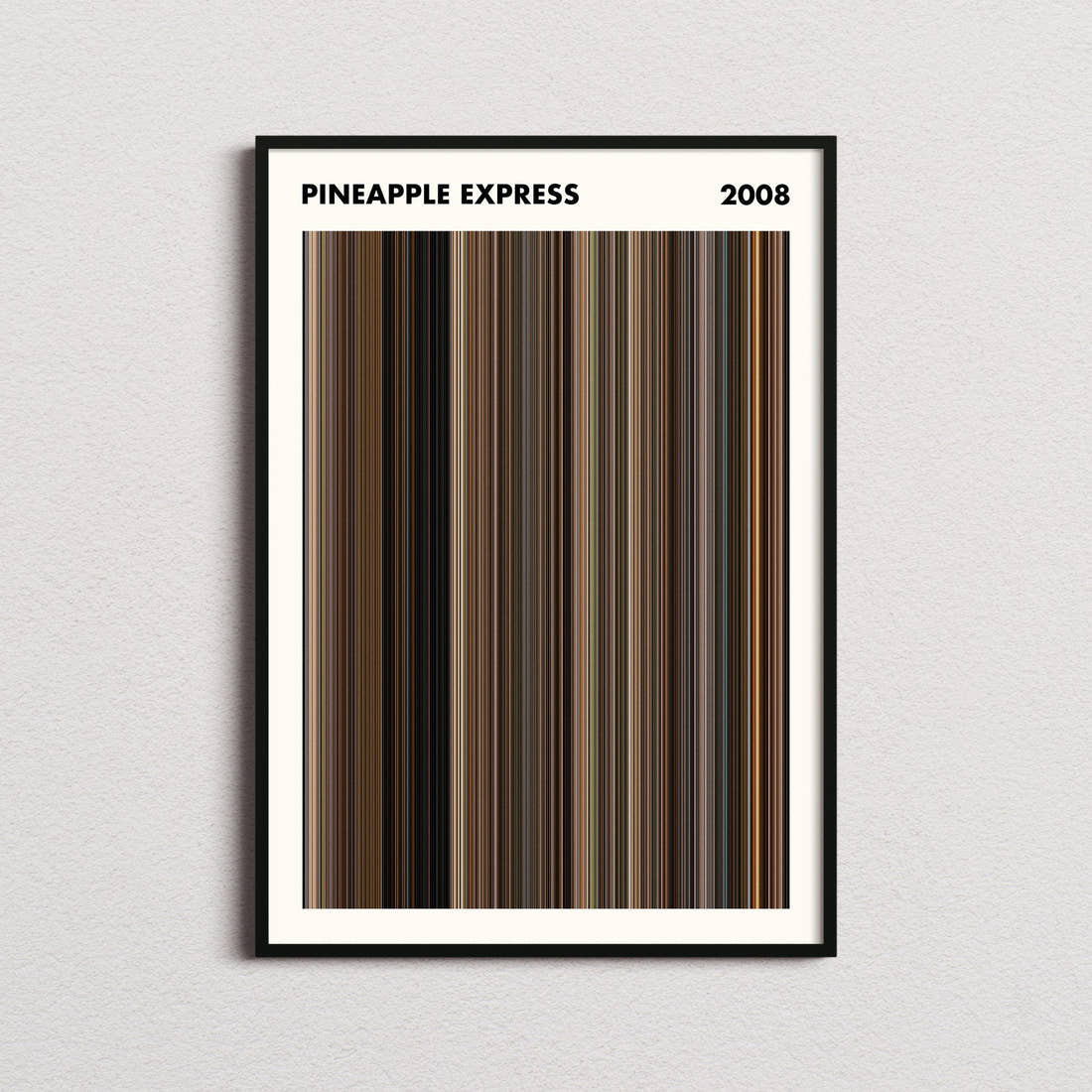 Pineapple Express Movie Barcode Poster - Simplified