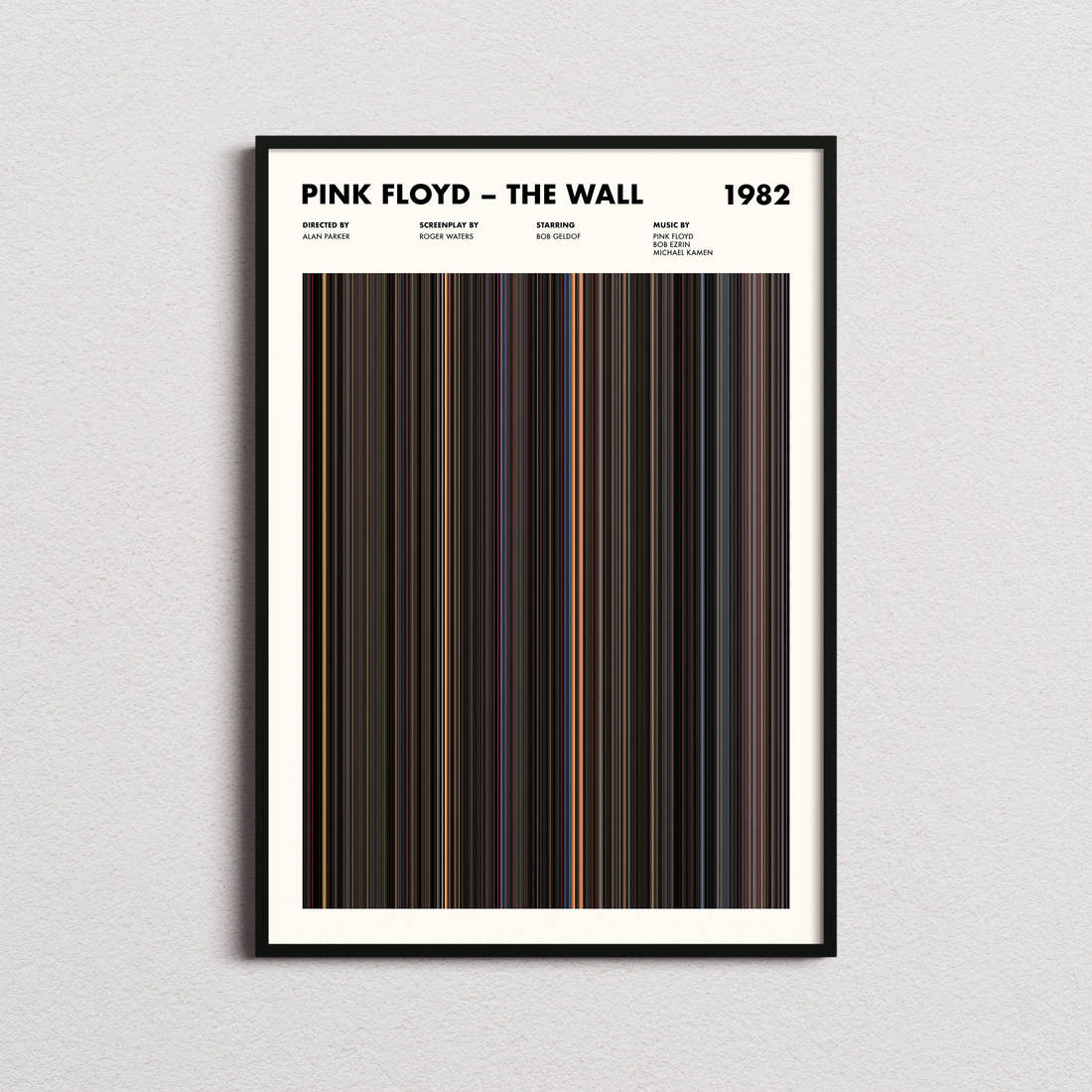 Pink Floyd – The Wall Movie Barcode Poster