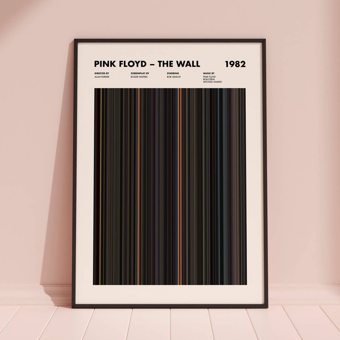 Pink Floyd – The Wall Movie Barcode Poster