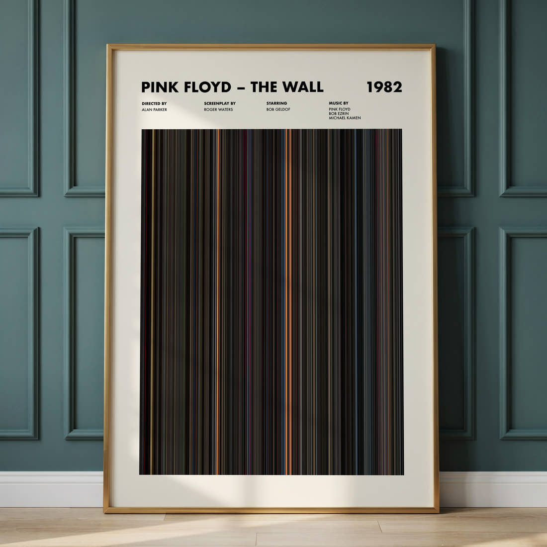 Pink Floyd – The Wall Movie Barcode Poster