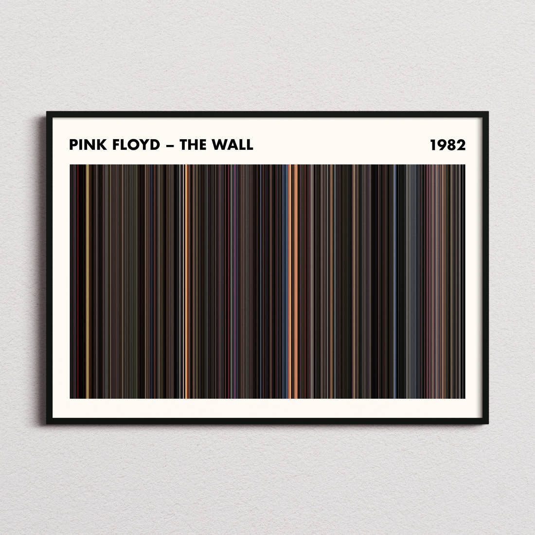 Pink Floyd – The Wall Movie Barcode Poster - Simplified