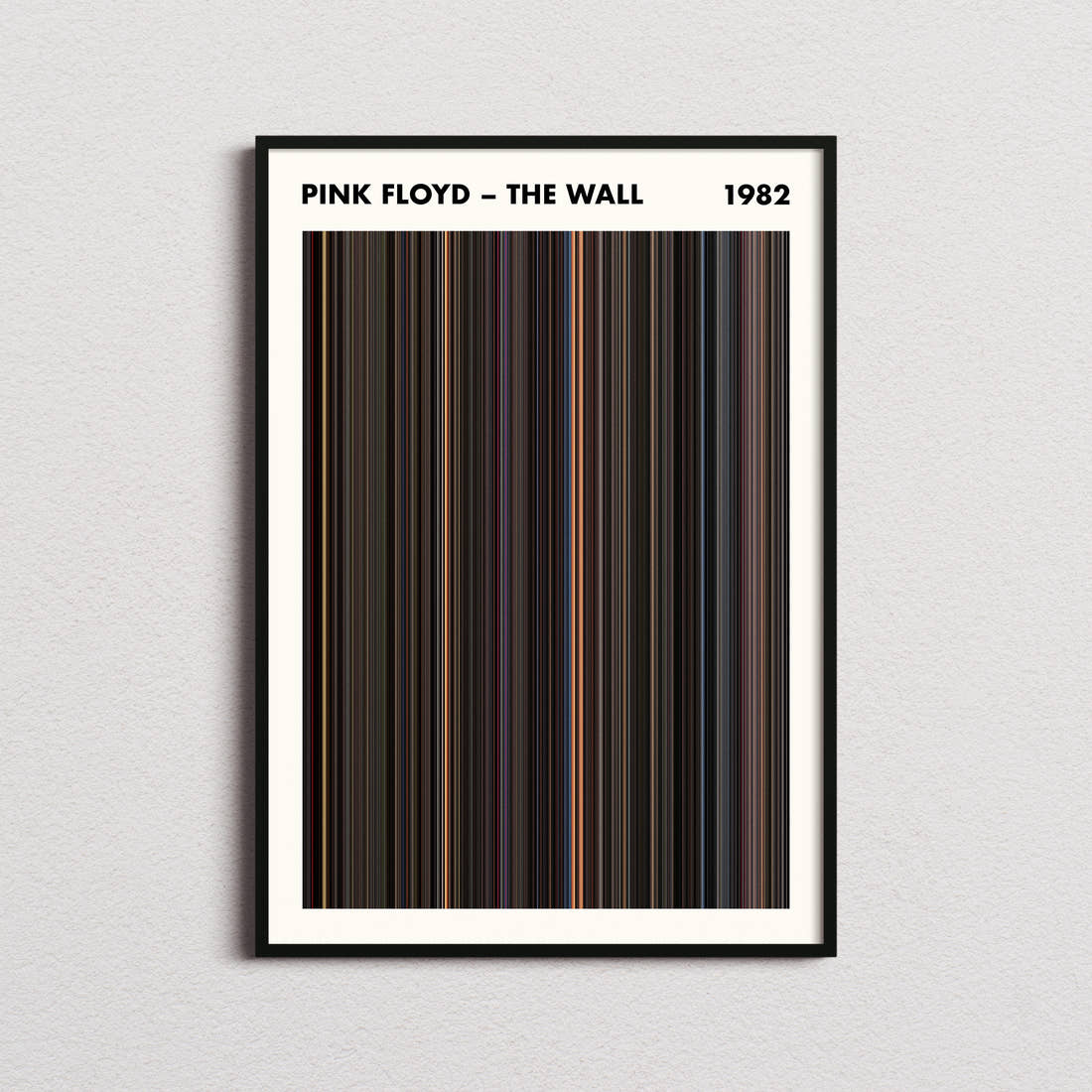Pink Floyd – The Wall Movie Barcode Poster - Simplified