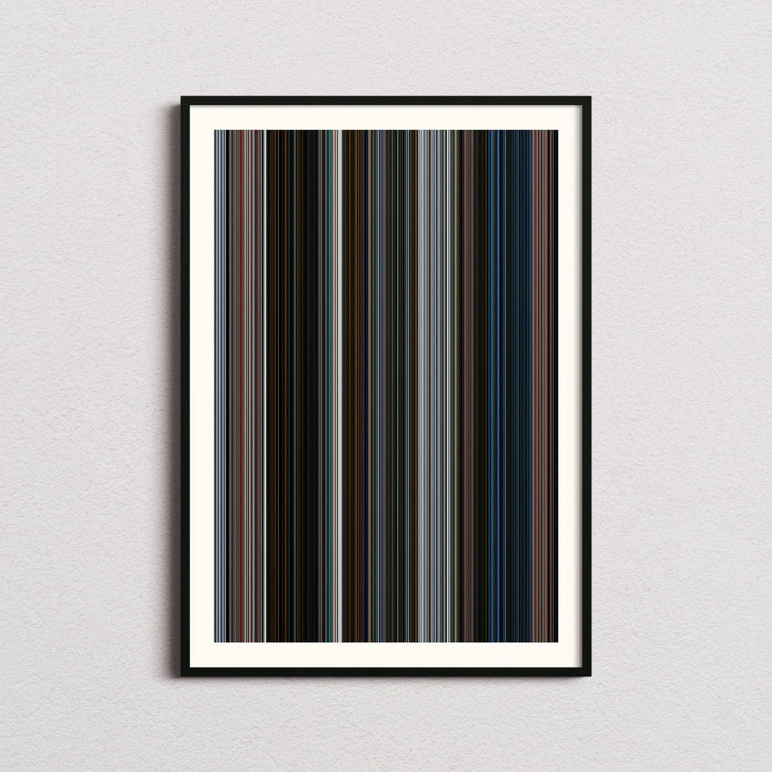 Pirates of the Caribbean: The Curse of the Black Pearl Movie Barcode Poster - Barcode Only