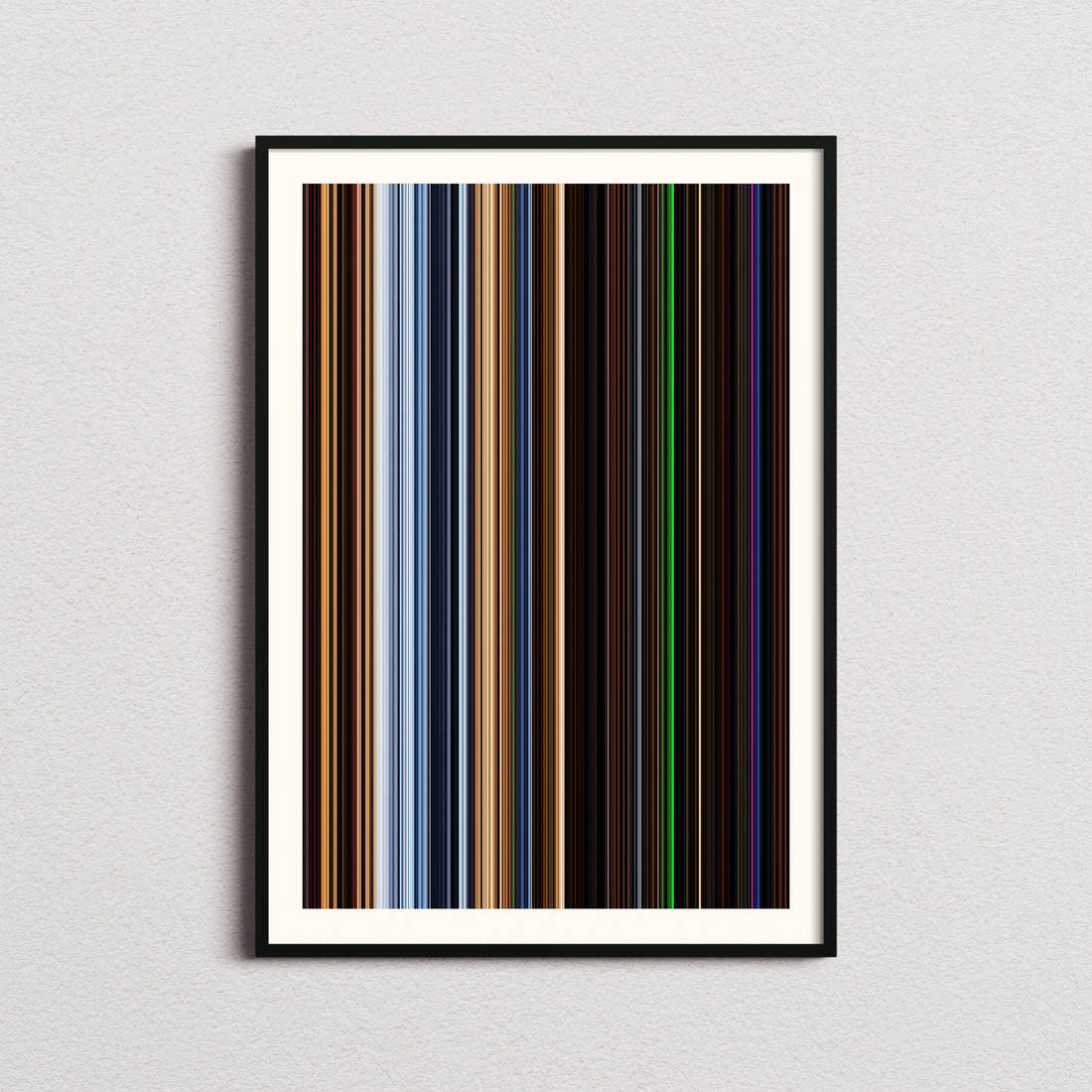 Pitch Black Movie Barcode Poster - Barcode Only