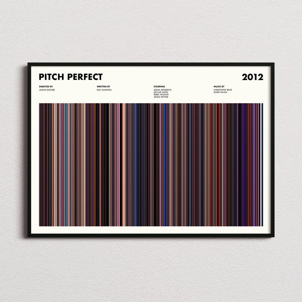 Pitch Perfect Movie Barcode Poster