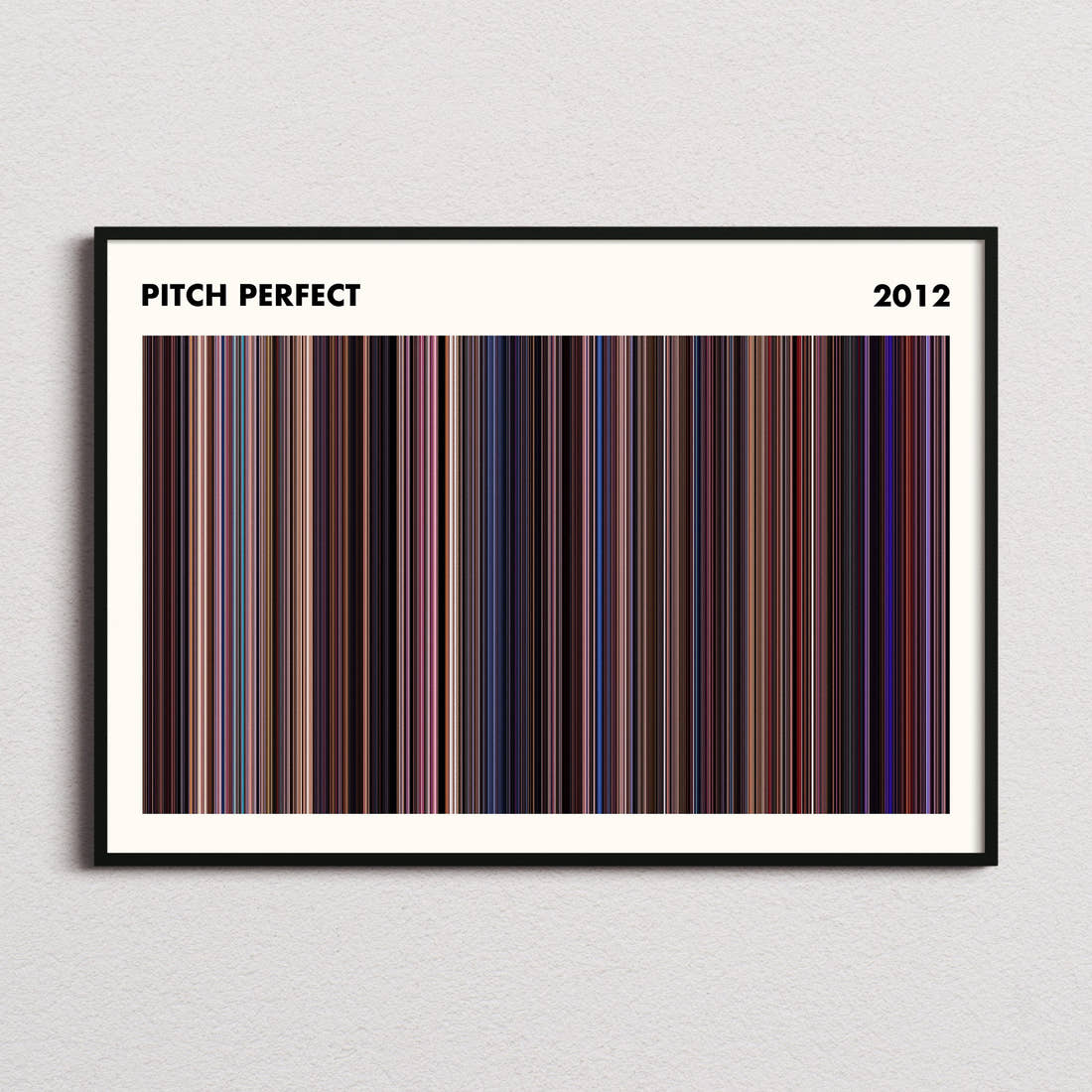 Pitch Perfect Movie Barcode Poster - Simplified