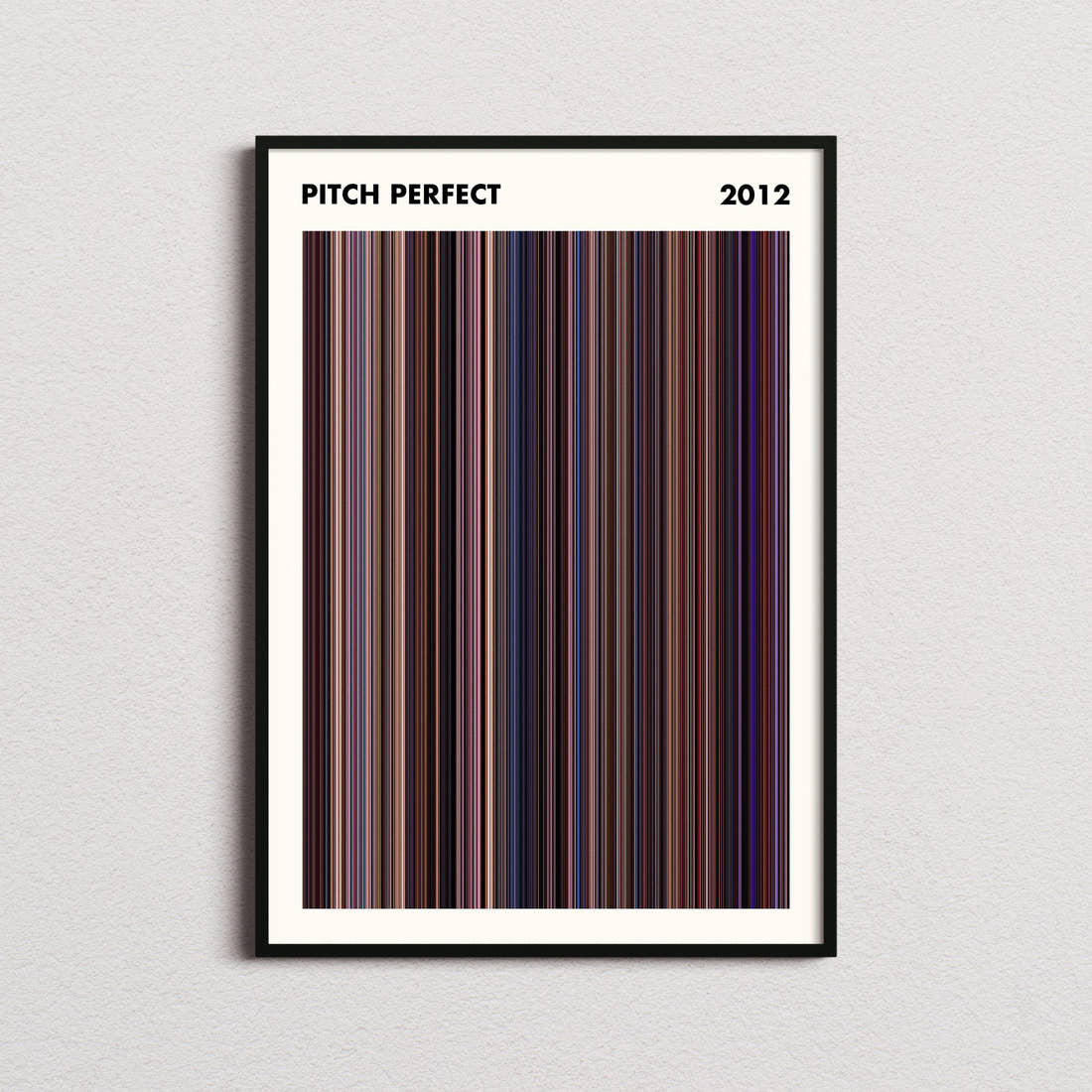 Pitch Perfect Movie Barcode Poster - Simplified