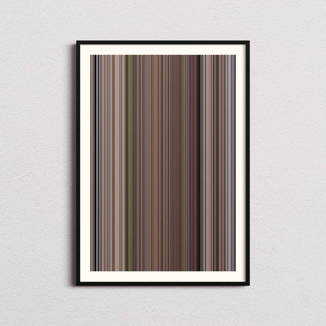 Planet of the Apes 1968 Movie Barcode Poster - Barcode Only
