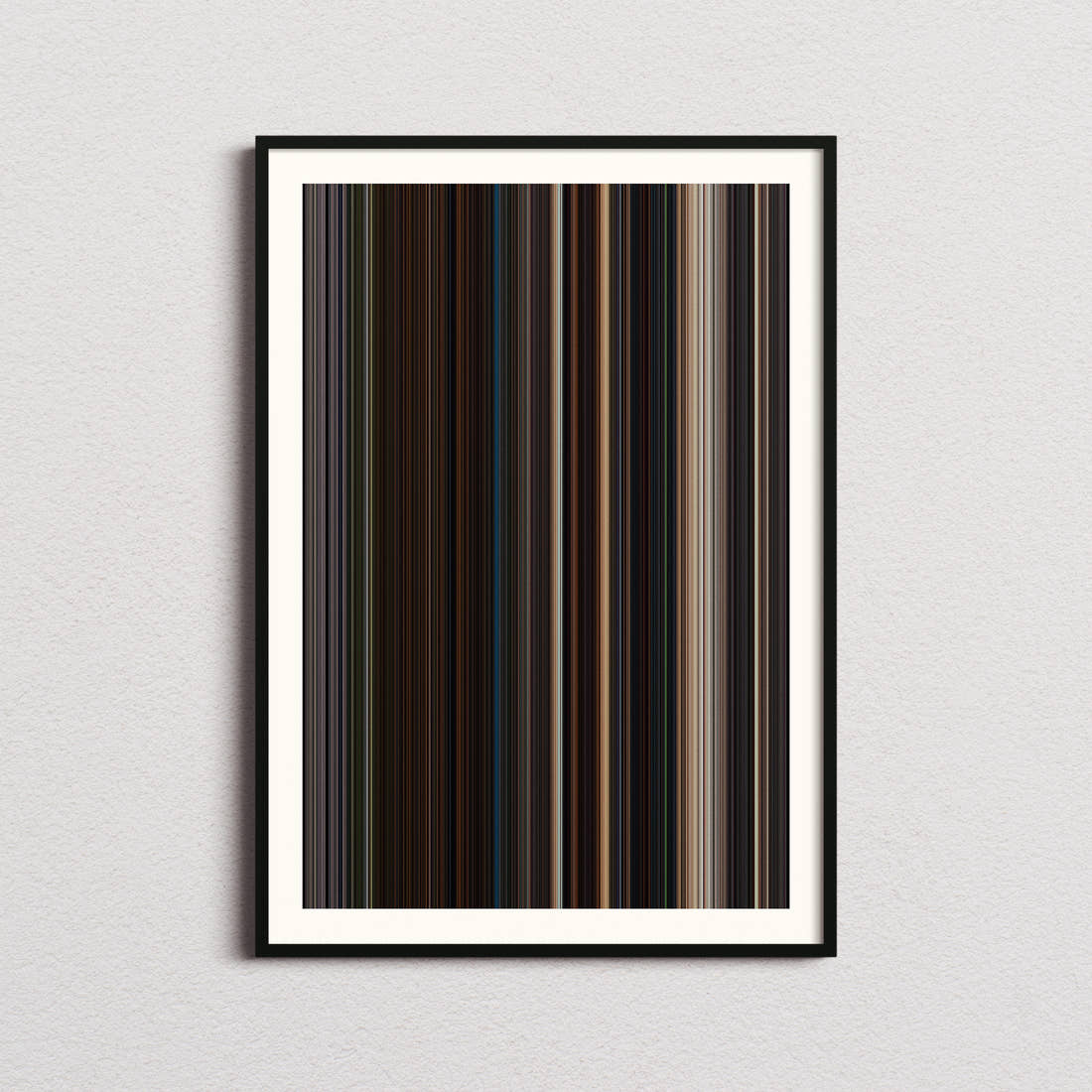 Planet of the Apes Movie Barcode Poster - Barcode Only