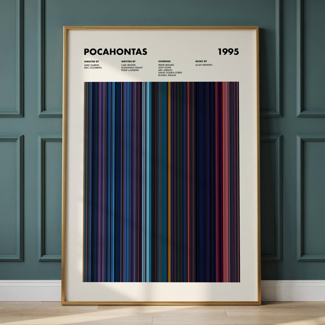Pocahontas Movie Barcode Poster