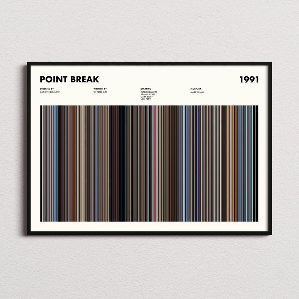 Point Break Movie Barcode Poster