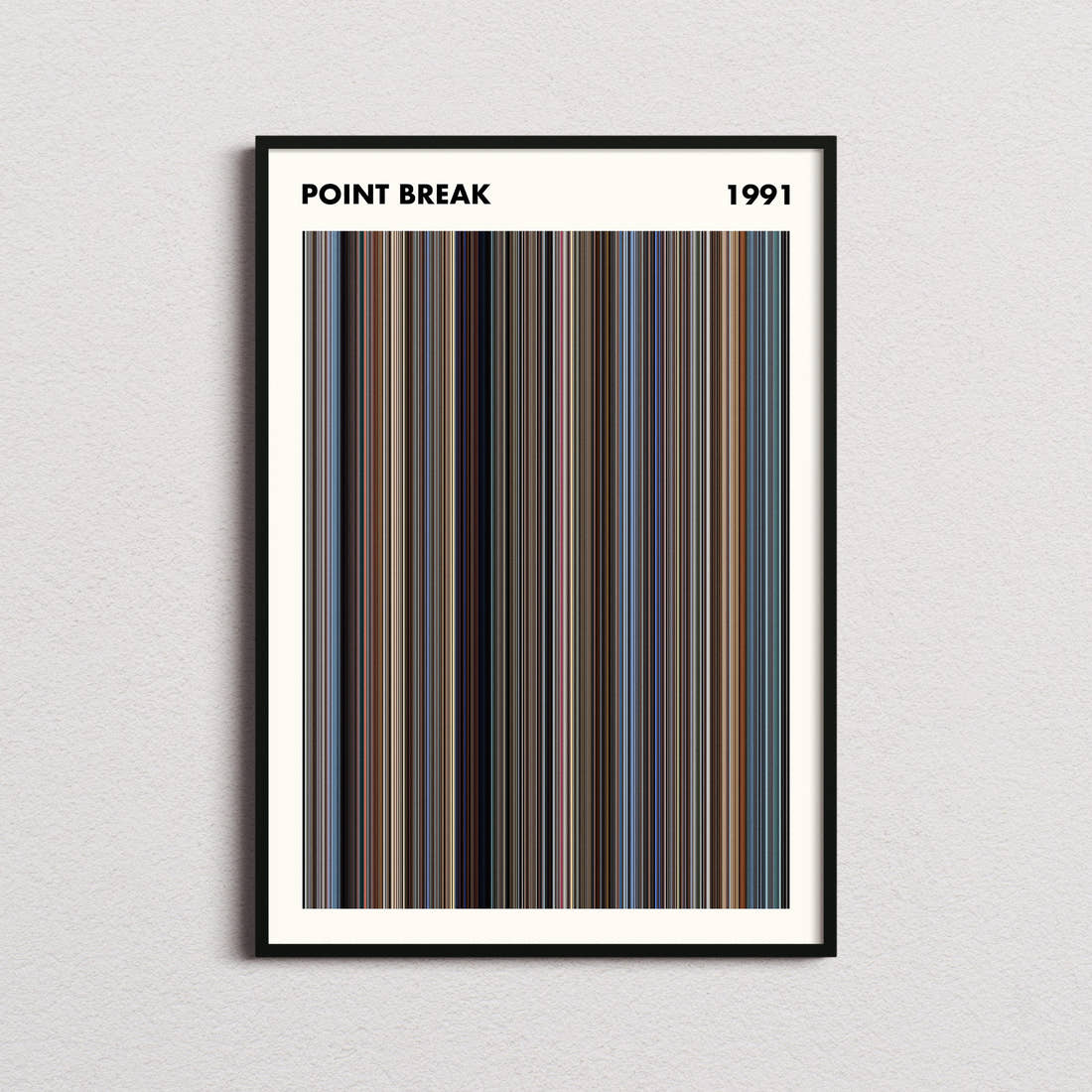 Point Break Movie Barcode Poster - Simplified