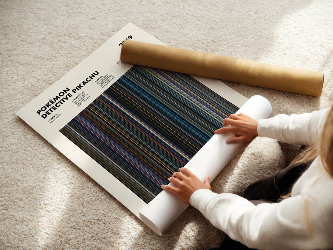 Pokémon Detective Pikachu Movie Barcode Poster