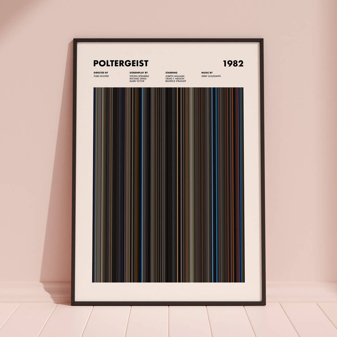 Poltergeist Movie Barcode Poster