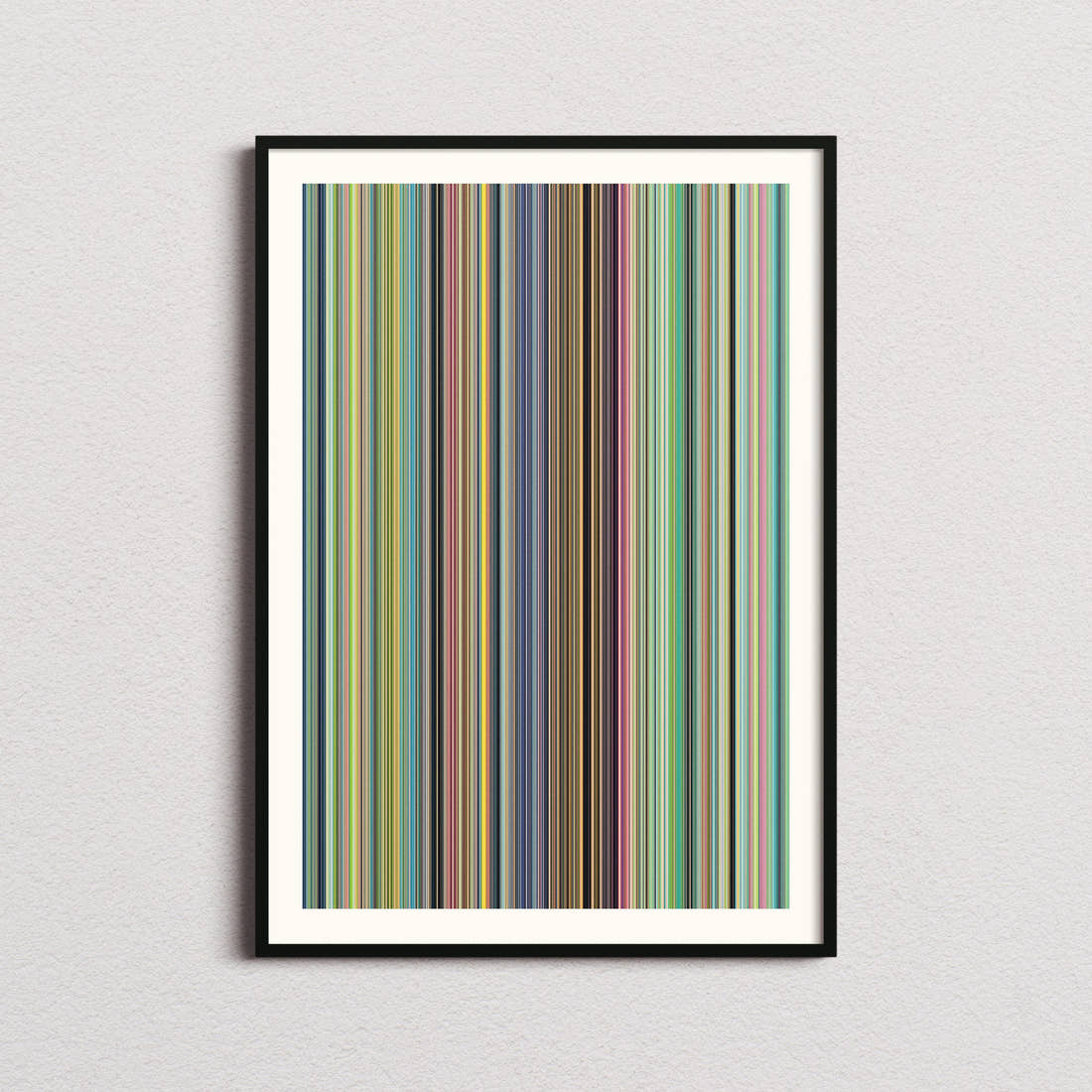 Ponyo Movie Barcode Poster - Barcode Only