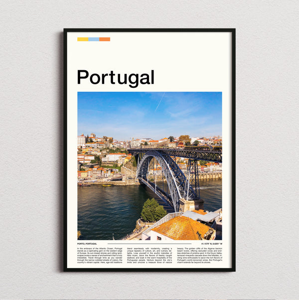 Portugal - Iron Arch Bridge - Travel Print