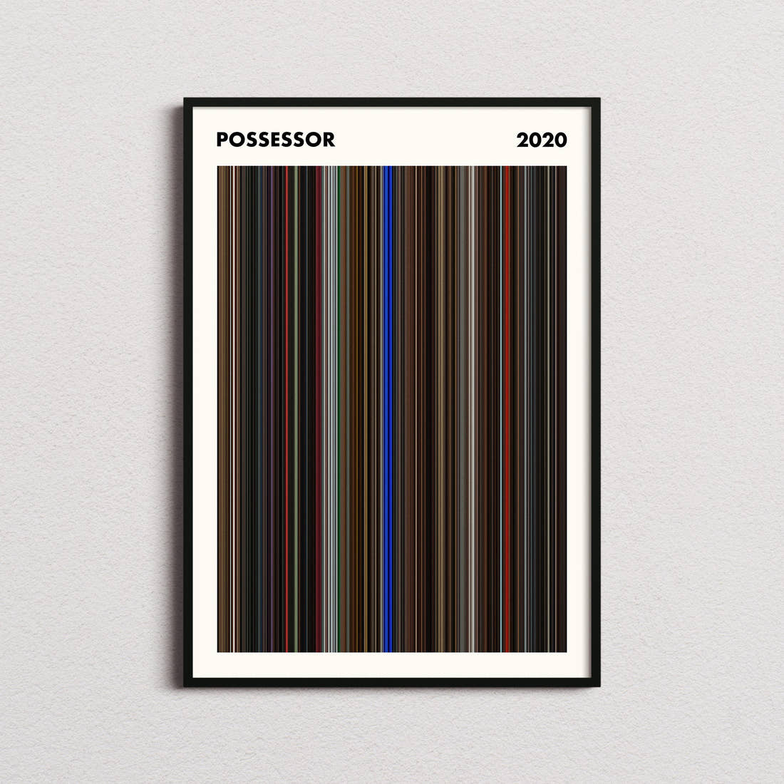 Possessor Movie Barcode Poster - Simplified