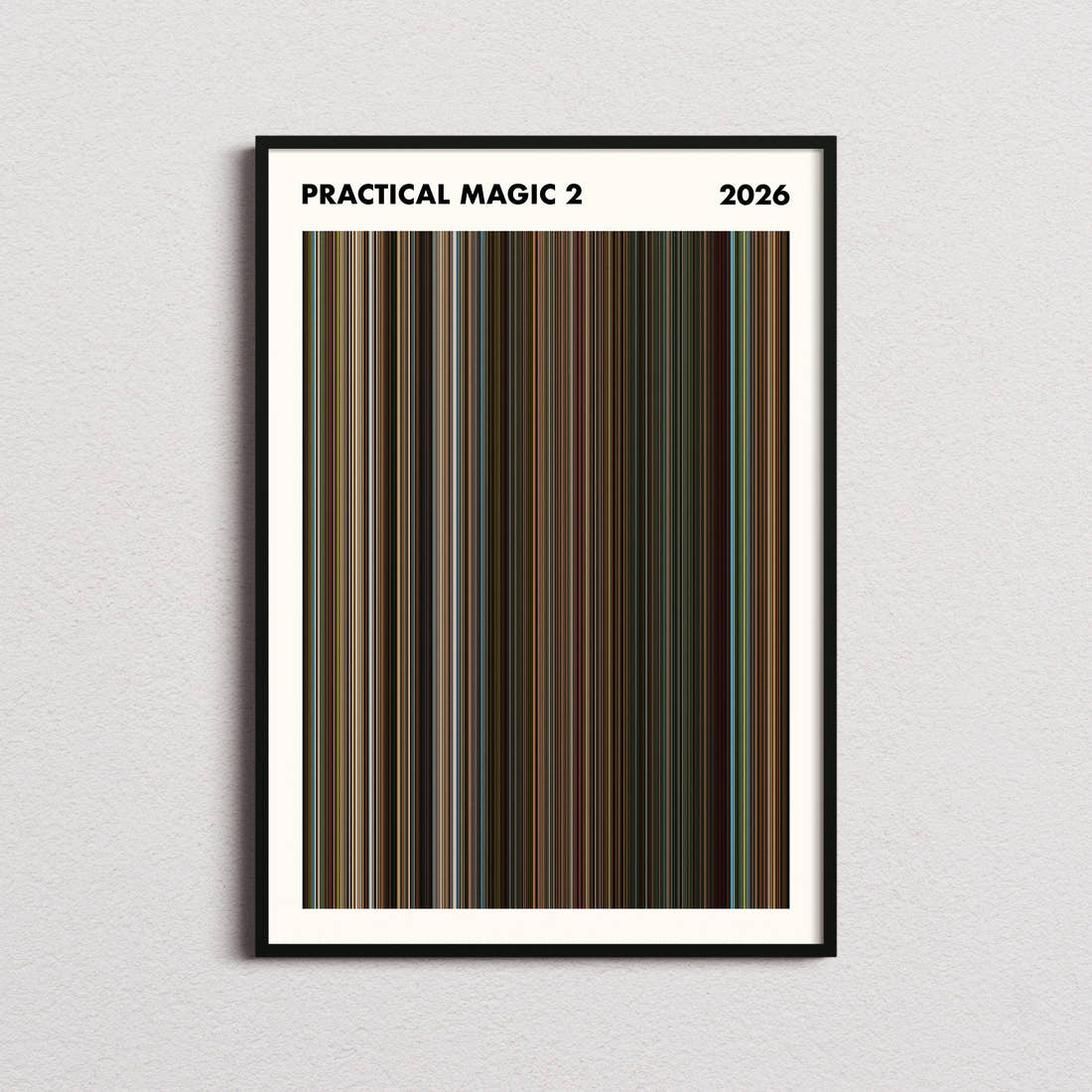 Practical Magic 2 Movie Barcode Poster - Simplified