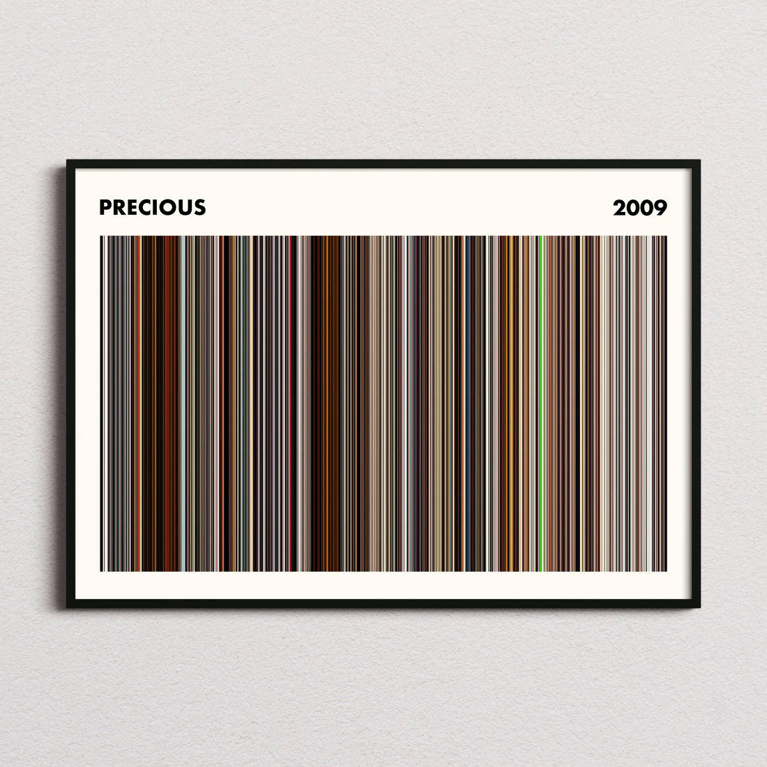 Precious Movie Barcode Poster - Simplified